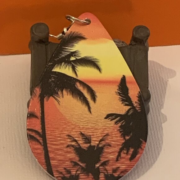 Palm Tree Earring, Tree Earring, Beach Earring, Gift Idea, Sunset Earring, Tree - Picture 5 of 7